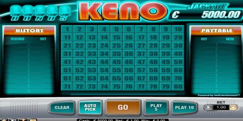 Game keno 8live